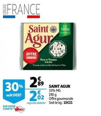 Auchan SAINT AGUR offre