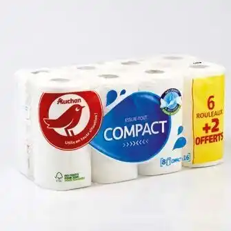 Auchan ESSUIE TOUT COMPACT BLANC offre