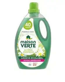 Auchan BON PLAN SUR LA GAMME DE LESSIVES DE LA MARQUE MAISON VERTE offre