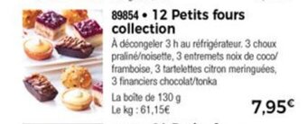 Thiriet 12 Petits fours collection offre