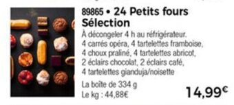Thiriet 24 Petits fours sélection offre