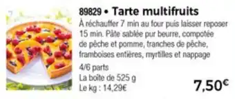 Thiriet Tarte multifruits offre