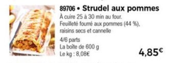 Thiriet Strudel aux pommes offre
