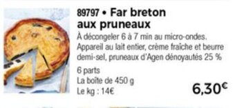Far breton aux pruneaux