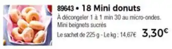 Thiriet 18 Mini donuts offre