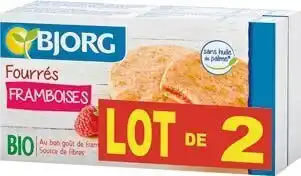 Auchan BISCUITS FOURRÉS BIO offre