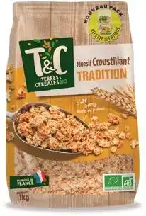 Auchan MUESLI CROUSTILLANT TRADITION BIO offre