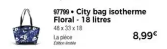 Thiriet City bag isotherme floral offre