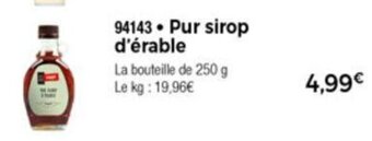 Pur sirop d'érable