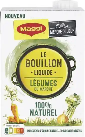 LE BOUILLON LIQUIDE LÉGUMES DU MARCHÉ 100% NATUREL