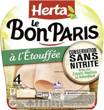 Spar JAMBON LE BON PARIS À L’ÉTOUFFÉE CONSERVATION SANS NITRITE offre