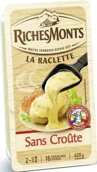 Spar LA RACLETTE SANS CROÛTE 26% M.G. offre