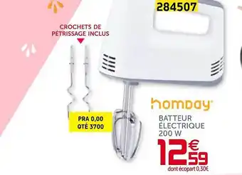 Gifi Homday batteur électrique 200 W offre