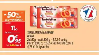 Netto Tartelettes à La Fraise offre