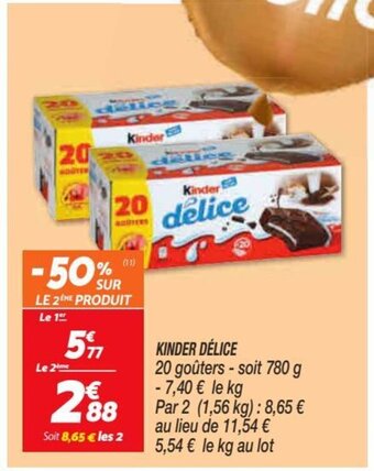 Netto Kinder Délice offre