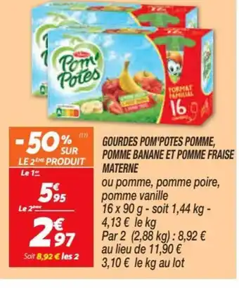 Netto Gourdes Pom'Potes Pomme offre