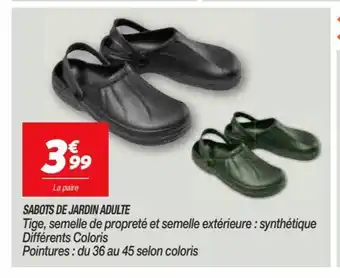 Netto Sabots de Jardin Adulte offre