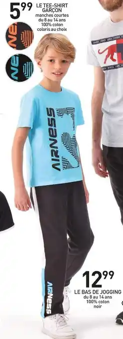 Stokomani LE TEE-SHIRT GARÇON ET LE BAS DE JOGGING offre