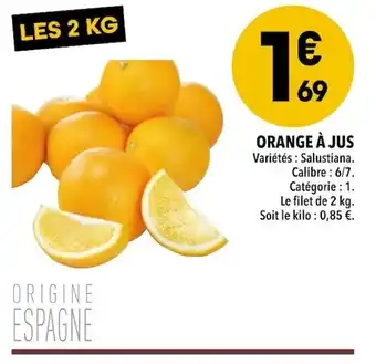 Supeco Orange à Jus offre