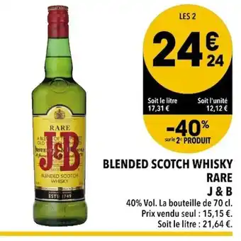 Supeco Blended Scotch Whisky Rare offre
