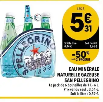 Supeco Eau Minérale Naturelle Gazeuse offre