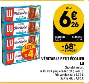 Véritable Petit écolier Lu