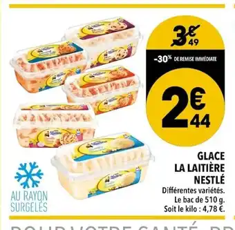 Supeco Glace La Laitière Nestlé offre