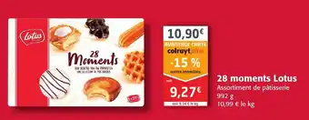 Colruyt 28 Moments Lotus offre