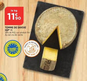 Bi1 Tomme de Savoie IGP offre