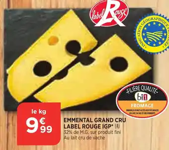 Bi1 Emmental Grand Cru offre