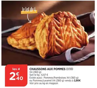 Bi1 Chaussons Aux Pommes offre
