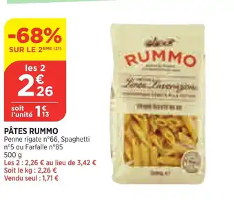 Bi1 Pâtes Rummo offre