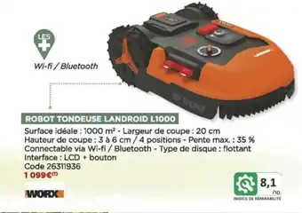 Bricomarché Robot tendeuse landroid offre