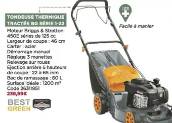 Bricomarché Tondeuse thermique tractée offre