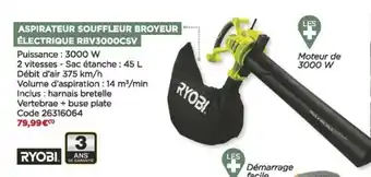 Bricomarché Aspirateur souffleur broyeur électrique offre