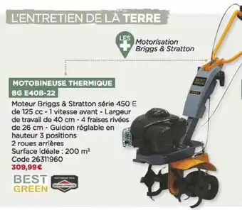 Bricomarché Motobineuse thermique BG offre