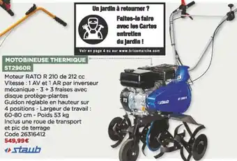 Bricomarché Motobineuse thermique offre