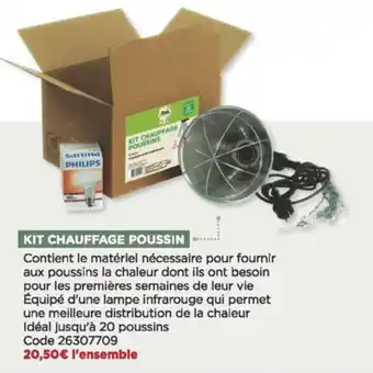Bricomarché Kit chauffage poussin offre