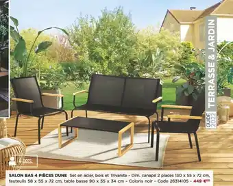 Bricomarché Salon bas 4 pièces dune offre