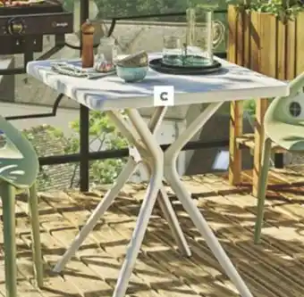 Bricomarché Table bistrot hugo carrée offre