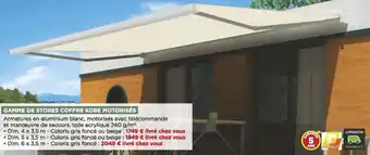 Bricomarché Gamme de stores coffre kobe motorisés offre