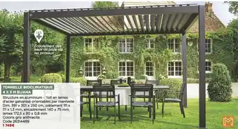 Bricomarché Tonnelle bioclimatique offre