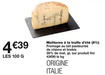 Moliterno à la truffe d’été (5%)