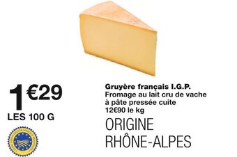 Monoprix Gruyère français i.g.p. offre