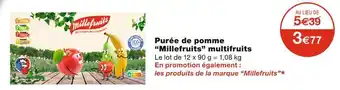 Monoprix Millefruits purée de pomme multifruits offre