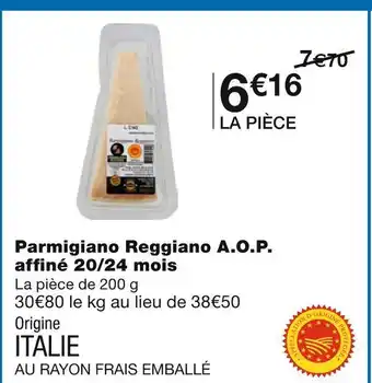 Monoprix Parmigiano reggiano a.o.p. affiné 20/24 mois offre