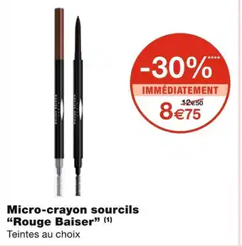 Monoprix Rouge baiser micro-crayon sourcils offre