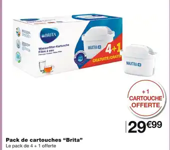 Monoprix Brita pack de cartouches offre
