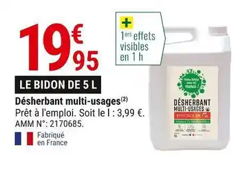 Gamm vert Désherbant multi-usages offre