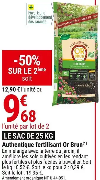 Gamm vert Or brun authentique fertilisant offre